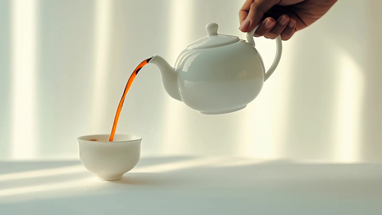 水壶往杯子里倒茶视频封面